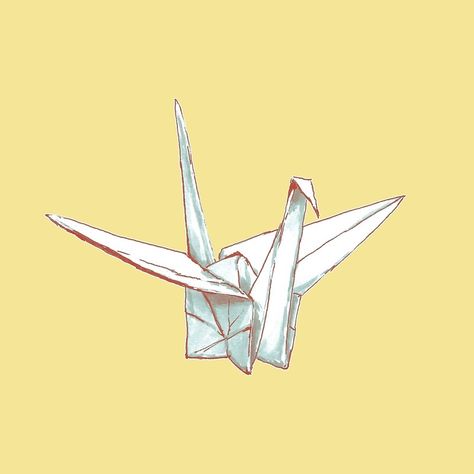 Crane Illustration, Crane Drawing, Picasso Prints, Ios Themes, Japanese Origami, Ipad Snap, Draw Ideas, Rwby Anime, Origami Design