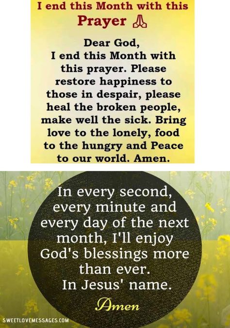 End Of Month Prayer, End Of The Month Prayer, End Of Month Quotes, August Blessings, July Blessings, Family Prayers, Godly Women Quotes, End Of Month, Best Couple Tattoos