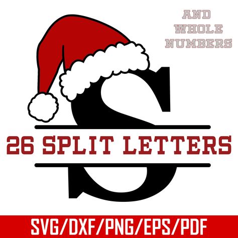 Christmas Alphabet Letters, Split Monogram, Christmas Names, Christmas Alphabet, Festive Crafts, Shirts Pillows, Christmas Brunch, Products Design, Christmas Svg Files