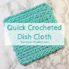 Quick Crochet Dishcloth, Dishcloths To Crochet, Crochet Dishrags Free Pattern, Crochet Dish Cloth Free Pattern Easy, Free Dishcloth Crochet Pattern, Easy Crochet Dishcloth Pattern Free, Crochet Dishcloths Free Patterns, Easy Crochet Dishcloth, Crocheted Dishcloths