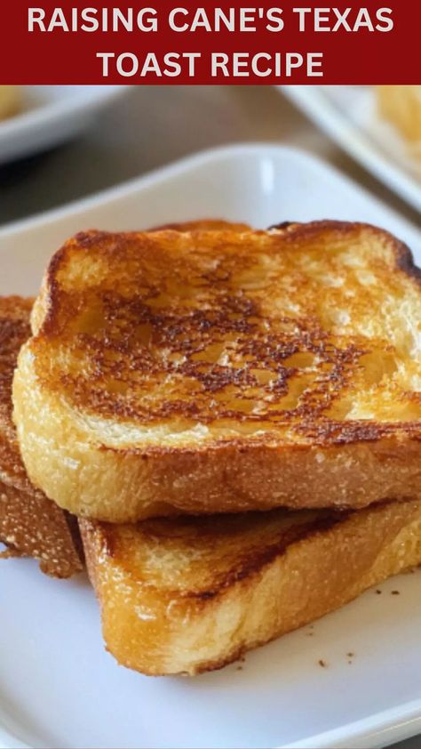 Raising Cane’s Texas Toast Recipe – Delish Diner Copycat Canes Bread, Raising Canes Toast Recipe, Canes Toast Recipe, Raising Canes Texas Toast Recipe, Raising Canes Bread Recipe, Raising Canes Bread, Canes Bread, Texas Toast Recipe, Texas Toast Bread