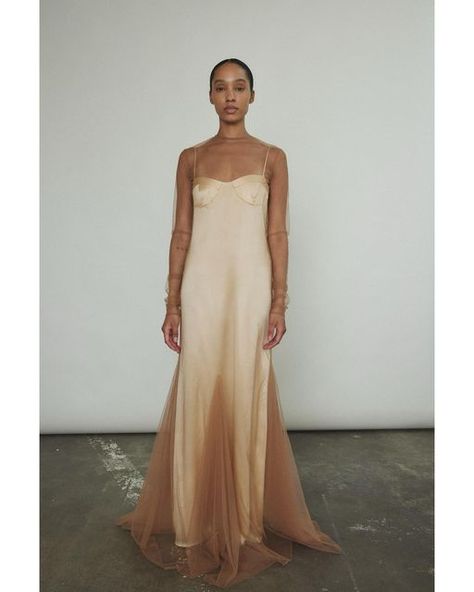 KAMPERETT on Instagram: "Violette Tulle Sheath // Now Available for Pre-Order   Paired here with our Sloan Slip Dress.   Photography @delriophotography  Model @lala_iman Hair @corinna.at.pony  #madeinsanfrancisco #kamperett" Wedding Dress Sheath, Chic Bridesmaid Dresses, Dress Photography, Long Sleeve Sheath Dress, Well Behaved Women, High Fashion Editorial, Goddess Dress, Wedding Dress Inspiration, May 11