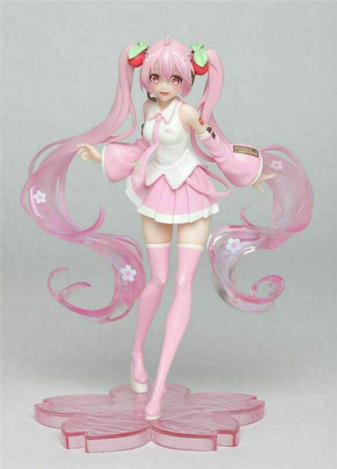 Sakura Miku, Cherry Blossom Dress, 3d Figures, Gurren Lagann, Anime Figurines, Manga Cosplay, Arte Popular, Another World, Action Figures Toys