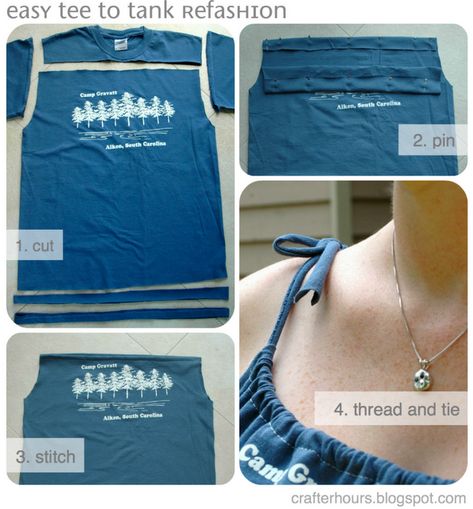 upcycle old tshirts? Umgestaltete Shirts, Diy Vetement, Kleidung Diy, Shirt Refashion, Techniques Couture, Tshirt Crafts, Ropa Diy, Old T Shirts, How To Sew