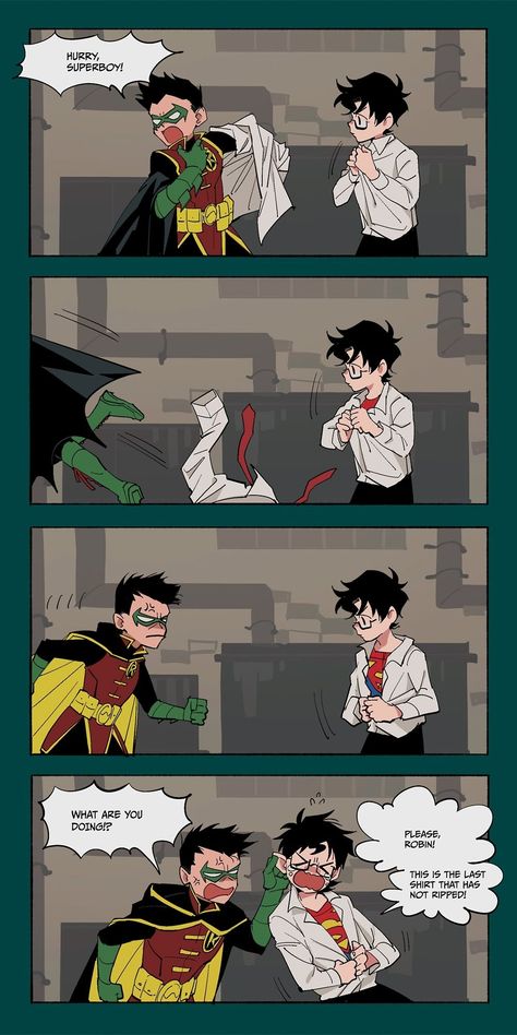 Anime Dude, Dc Comics Funny, Mario Comics, Super Sons, Superman X Batman, Robin Comics, Batfamily Funny, Superman Family, Rare Historical Photos