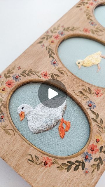 Megan Zaniewski on Instagram: "Embroidering a mama duck and her trio of ducklings 🐤🐤🐤" Megan Zaniewski, Duck Embroidery, Embroidered Duck, Hand Embroidery, Diy And Crafts, Calligraphy, Embroidery, Sewing, Animals