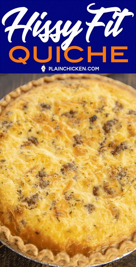 Velveeta Quiche, Quiche Brunch, Velveeta Recipes, Muenster Cheese, Breakfast Quiche Recipes, Quiche Recipes Easy, Healthy Sweet Snacks, Hissy Fit, Breakfast Quiche