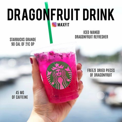 💗 Would you try it or pass?  💦 Quench your thirst with this new Starbucks refresher, without ruining your diet. Full nutrition facts below.  90 Calories 0g Fat 21g Carbs 0g Protein 45mg caffeine  Hope this helps! Feel free to share & drop your questions/thoughts below! ⬇️ Dragonfruit Drink, Starbucks Secret, Starbucks Refreshers, Starbucks Secret Menu, Secret Menu, Freeze Drying, Dragon Fruit, Best Diets, Diet Tips