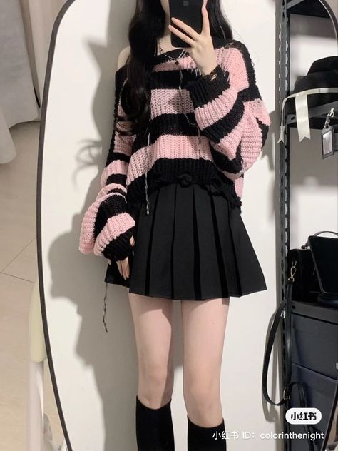 Korean Pinterest, Kawaii Outfit Ideas, 일본 패션, Girl Korean, Rock Outfit, Cute Dress Outfits, Korean Casual Outfits, Kawaii Fashion Outfits, Girl Attitude