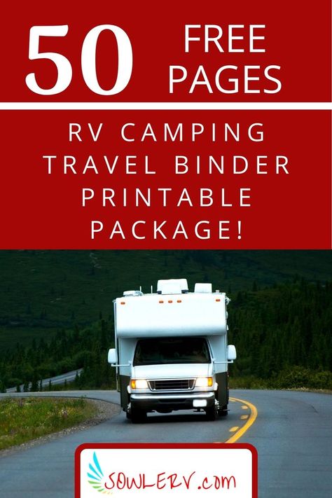 SOWLE RV | SOWLE As You GOAL Travel Binder | www.SOWLERV.com Rv Checklist Free Printable, Rv Camping Organization, Rv Trip Planner, Travel Binder, Rv Checklist, Camping Journal, Travel Journal Pages, Road Trip Camping, Life Binder