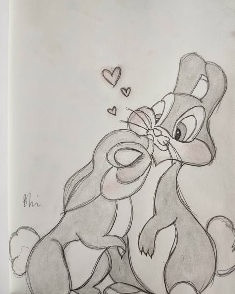 Thumper And Miss Bunny Drawing, Be My Valentine Drawings, Oldies Love Drawings, Will You Be My Valentine Drawing, Drawing Gift Ideas For Boyfriend, Sweet Drawings For Boyfriend, Pictures To Draw For Boyfriend, Cute Drawings For Him Boyfriends, Cute Romantic Drawings