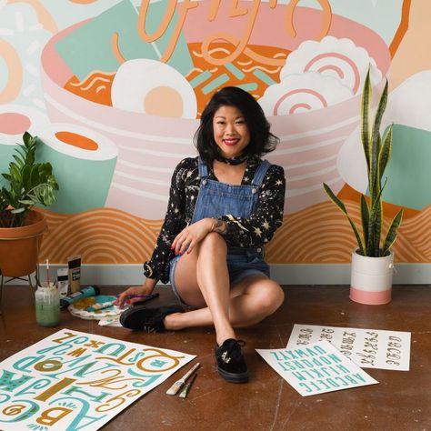 Lettering legend Lauren Hom on the importance of switching up your style | Creative Boom Graphic Design Teacher, Lauren Hom, Food Lettering, Textured Lettering, Jessica Hische, Webby Awards, Business Photography, Lettering Challenge, Beautiful Series