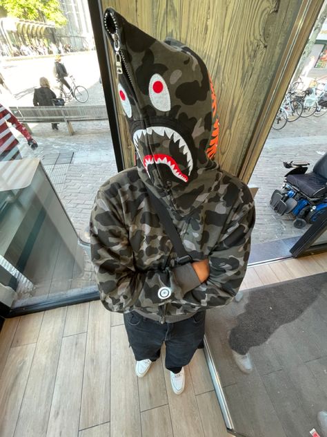 y2k outfit, Drip, Bape, Streetwear ,, Bape Photos, Black Bape Hoodie Outfit, Bape Shark Hoodie Outfit, Bape Jacket Outfit, Bape Pfp, Full Zip Hoodie Outfit, Bape Drip, Bape Fit, Bape Hoodie Outfit