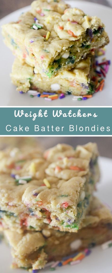 Healthy Birthday Desserts, Arbonne Diet, Cake Batter Blondies, Weight Watchers Cake, Bump Cake, Baby Bump Cakes, Recipe Diaries, Ww Meals, Weight Watchers Recipes Desserts