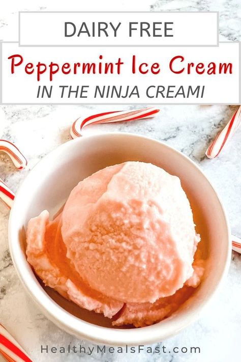 Peppermint Ice Cream Recipe, Candy Cane Ice Cream, Ice Cream Maker Recipes Healthy, Ninja Ice Cream Recipe, Protein Ice Cream Recipe, Peppermint Ice Cream, Dairy Free Low Carb, Healthy Ice Cream Recipes, Ice Cream Maker Recipes