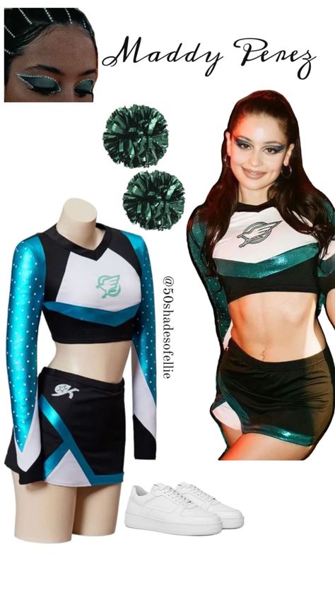 Maddy cheerleading outfit • Euphoria HBO • Maddy • Outfit recreation • Character outfit • Character aesthetic Euphoria Cheer, Outfit Euphoria, Outfit Recreation, Crop Top Mini Skirt, Maddy Perez, Cheerleader Costume, Cheer Outfits, Mini Skirt Set, Cheerleading Outfits