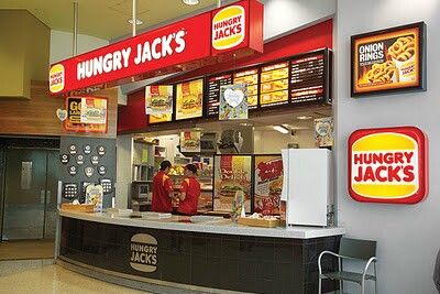 Hungry Jack's. Image via google copyright owner Royal Burger, Future Restaurant, Chicken Store, Food Court Design, Chicken Brands, Restaurant Kitchen Design, Aussie Style, Resturant Design, Burger Shop