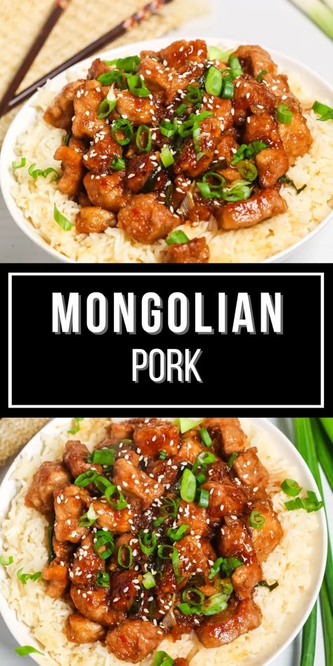 Mongolian Pork, Asian Pork Recipes, Asian Pork Tenderloin, Pork Stew Meat, Recipes Chili, Pasta Bread, Sandwich Lunch, Cake Pizza, Pork Recipes For Dinner