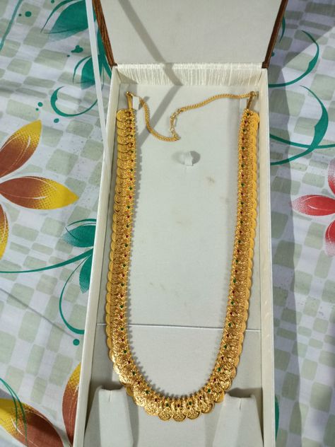 Kasulaperu Latest Designs, Kasula Haram, Kasula Peru, Kasu Haram, Lakshmi Haram, Kasu Mala, Elegant Gold Necklace, Pretty Gold Necklaces, Gold Earrings For Kids