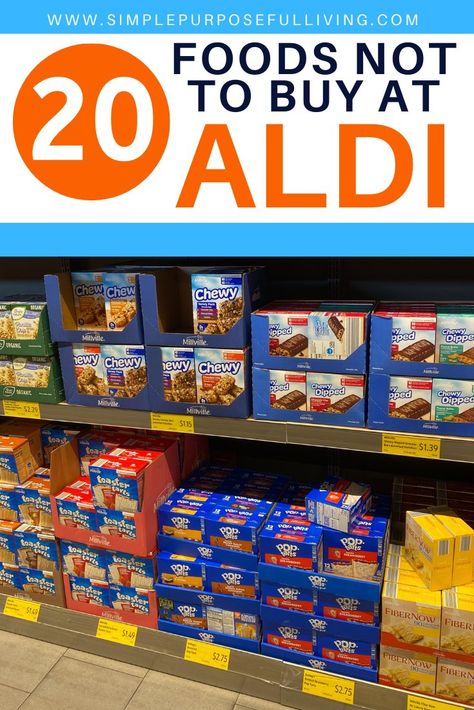 Best Aldi Meals, Dye Free Snacks, Aldi Shopping List, Fruit Protein, Aldi Store, All Natural Cleaning Products, Store Bought Snack, Aldi Meal Plan, Aldi Shopping