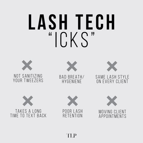 Lash tech “icks” to avoid! 🙅🏻‍♀️❌ What are your “icks”?! ​​​​​​​ #lashtech #lashartist #lashextensions #lashappointment #lashtechlife Lash Tech Schedule, Lash Tech Pfp, Lash Tech Scrubs, Lash Tech Bio Ideas, Lash Education, Lash Tech Inspiration, Mobile Lash Tech, Eyelash Tech, Lash Tech Motivation