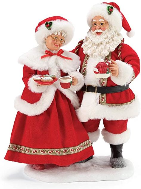 Amazon.com: Department 56 Possible Dreams Santa Christmas Traditions Mrs. Claus Cocoa and Cookies Figurine, 11 Inch, Multicolor: Home & Kitchen Possible Dreams Santa, Santa Claus And Mrs Claus, Mrs Santa Claus, Famous Duos, Mrs Clause, Santa And Mrs Claus, Santa Claus Doll, Kris Kringle, Santa Figurines