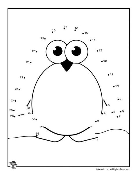 Winter Dot to Dots Activity Pages | Woo! Jr. Kids Activities : Children's Publishing Dot To Dot Printables For Kids, Dot To Dot Printables For Kids Free, Free Dot To Dot Printables, Easy Dot To Dot, Dot To Dot Puzzles, Dot To Dot Printables, Dots Free, Dot Worksheets, Indoor Kids