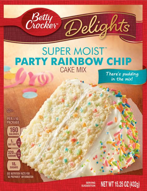 Be Afraid — Very Afraid — For This Betty Crocker Recall Rainbow Chip Cake, Rainbow Chip Frosting, Betty Crocker Cake Mix, Betty Crocker Cake, Cupcake Mix, Duncan Hines, Clam Recipes, Cookie Cakes, Grocery Foods