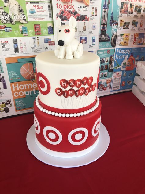 Target Themed Birthday Cake, Target Theme Cake, Target Cake Ideas, Target Birthday Party Theme, Target Birthday Cakes, Target Birthday Party, Birthday Cake Balls, Target Cake, Target Birthday