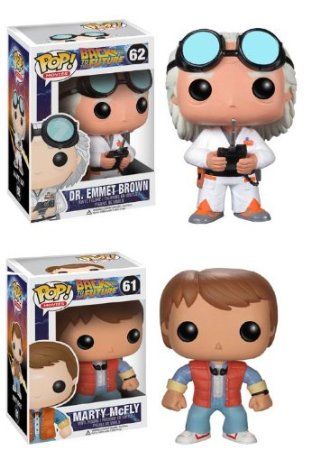 Doc And Marty Mcfly, Doc And Marty, 2000s Things, Pop Figurine, Funko Pop Dolls, Pop Characters, Doc Brown, Funk Pop, Funko Figures