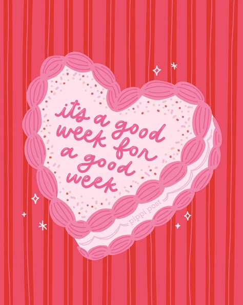 Here’s to a great week ahead!! ❤️ Happy Monday! #pippipostquotes #goodweek #mondaymotivationalquote #mondayquotes #encouragementquotes #handletteredquotes Monday Happy Quotes, February Positive Quotes, Self Love Cards, Monday Motivation Aesthetic, February Motivation Quotes, Pink Work Aesthetic, Love Month Quotes, Pink Prints Aesthetic, Galentines Quotes