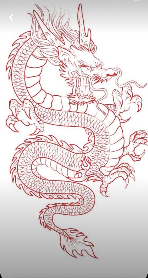 Dragon Tattoo Outline, Chinese Dragon Tattoo, Dragon Tattoo Stencil, Asian Dragon Tattoo, Dragon Tattoo Art, Chinese Dragon Tattoos, Japanese Dragon Tattoo, Tattoo Outline Drawing, Tattoo Templates