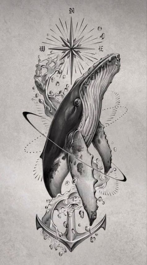 Whale Coming Out Of Water, Coming Out Of Water, Narwhal Tattoo, Whale Tattoo, Whale Drawing, Sea Whale, Sea Tattoo, Whale Tattoos, Bunny Tattoos