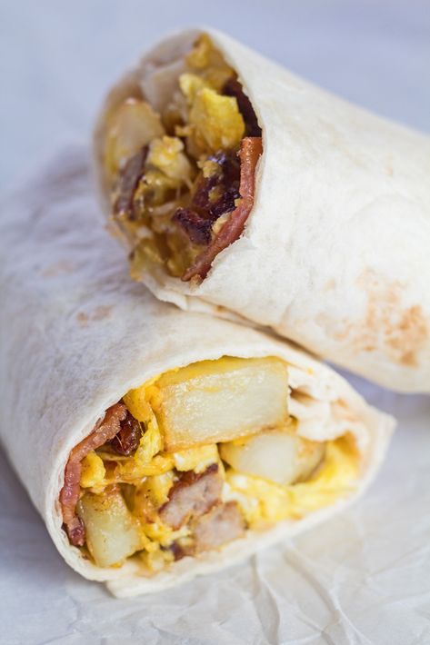 Need an idea for #breakfast? Look no further 😋 #recipe Starbucks Breakfast Burrito, Starbucks Breakfast Wrap, Starbucks Breakfast Recipes, Breakfast Burrito Recipe Bacon, Starbucks Bacon Sausage Egg Wrap, Breakfast Wraps Recipes, Bacon Wrapped Recipes, Starbucks Breakfast, Egg Brunch Recipes