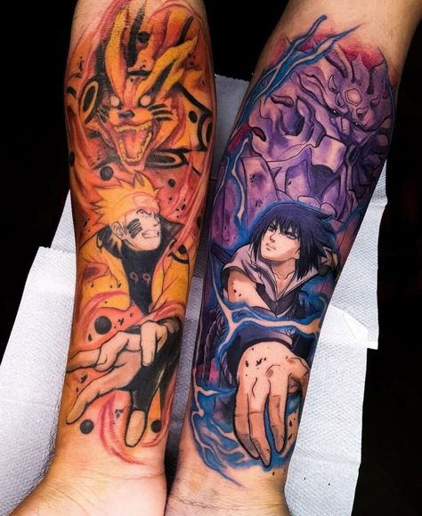 140 Inspiring Naruto Tattoos Designs with Meanings (2022) Anime Themed Tattoos - TattoosBoyGirl Naruto Tattoos, Samurai Tattoo Sleeve, Fox Tattoo Design, Dragon Ball Tattoo, Naruto Tattoo, Tattoo Inspiration Men, Arm Band Tattoo, Tatuaje A Color, Samurai Tattoo