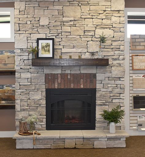 Horizon Stone Hermitage Olde World cultured stone #stoneveneer #Horizonstone #fireplace Horizon Stone, Fireplace Tv Wall Farmhouse Stone, Provia Stone Fireplace, Stacked Stone Fireplaces Lowe's, Farmhouse Fireplace Stone Vinear, Echo Ridge Country Ledgestone Fireplace, Horizon Stone Hermitage, Dry Stone Wall, Backyard Pavilion