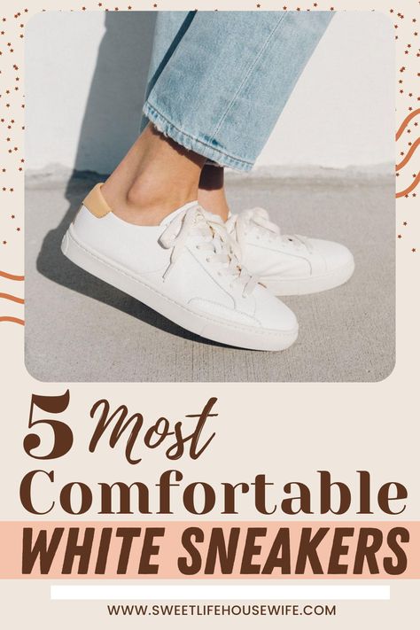 Do you want to get a pair of comfortable sneakers? Here is the most comfortable and stylish white sneakers for you. It is very good for running and travelling. Women’s White Sneakers, White Tennis Shoes Outfit, Sneakers Outfit Spring, White Leather Tennis Shoes, Dressy Sneakers, Elegant Sneakers, Casual White Sneakers, Casual Tennis Shoes, Most Comfortable Sneakers