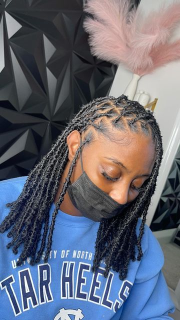 Short Locs Faux Hairstyles, Distressed Soft Locs Short, 16 Inch Locs, Styling Short Soft Locs, Dipped Locs, Shirt Soft Locs, Bob Soft Locs Hairstyles, Soft Locs Short Length, Small Short Soft Locs