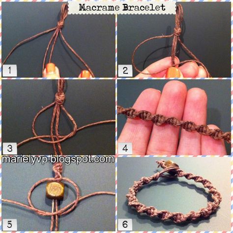 Books Crafts, Tutorial Macramé, Macrame Bracelet Tutorial, Macrame Bracelet Patterns, Diy Bracelets Tutorials, Hemp Jewelry, Hemp Bracelets, Friendship Bracelets Diy, Macrame Tutorial