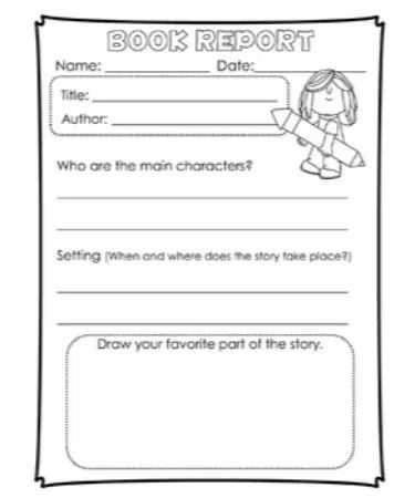 📖 1st Grade Book Report Template PDF - Free Download (PRINTABLE) 1st Grade Book Report, Book Report Template, Grade Book Template, 1st Grade Books, First Grade Books, Book Review Template, Book Reports, Grade Book, Book Report