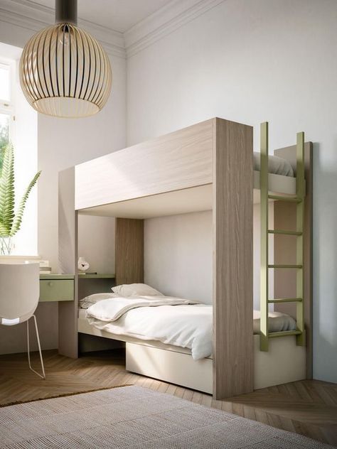 Scandinavian Bunk Beds, Systems For Home, Space Saving Furniture Bedroom, Bed Bunk, Community Spaces, Space Saving Bedroom, Loft Bed Plans, Hostels Design, Modern Bunk Beds