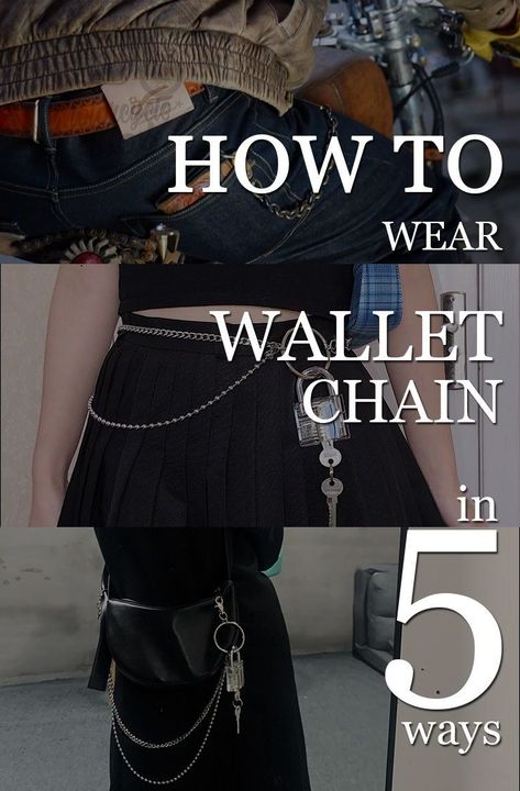 Wallet chain is a fashionable accessory that is usually attached to a purse or wallet for added protection and style. It can come in different materials like stainless steel, brass or leather. Wallet Chains, Fancy Accessories, Different Materials, Front Pocket Wallet, Billfold Wallet, Mens Style Guide, Luxury Designer Handbags, Wallet Chain, Stylish Bag