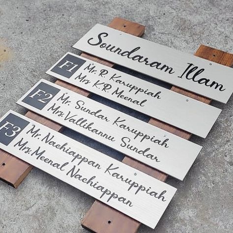 Building an apartment? Get creative with these cute flat owners name board. We are just a 📞 away - 9384689281 #nachiapa #chennai #apartments #flat #flatowners #nameplate #nameboard #association #realestate #construction #builder #promoter #flatpromoters Apartment Lobby, Name Board, Name Boards, Name Plates, Cute Flats, Uv Print, Get Creative, Name Plate, Chennai