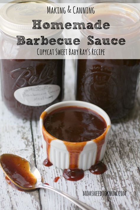 Homemade Barbecue Sauce Recipe | Copycat Sweet Baby Ray's BBQ Sauce! Sweet Baby Rays Recipes, Sweet Baby Rays, Sweet Baby Rays Bbq Sauce, Homemade Barbecue Sauce Recipe, Barbecue Sauce Recipe, Baby Ray, Sweet Baby Ray, Homemade Barbecue, Recipes Bbq