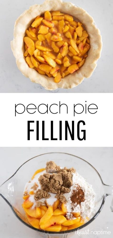 Easy Peach Pie Filling, Peach Pie Recipes Easy, Homemade Peach Pie Filling, Easy Fruit Pie, Peach Pie Filling Recipes, Homemade Peach Pie, Easy Peach Pie, Fruit Pie Recipe, Fresh Peach Pie