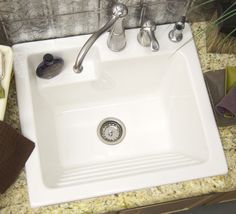 Small Utility Sink, Sink With Washboard, Utility Sinks, Small Utility, Vintage Tub, Basement Laundry, Laundry Room Sink, Mudroom Laundry Room, Laundry Tubs