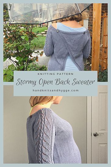 Knitting | Handknits & Hygge Designer Knitting Patterns, Open Back Sweater, Ravelry Knitting, Sweater Knitting Pattern, Baby Garments, Spring Sweater, Maternity Top, Maternity Sweater, Sweater Knitting Patterns