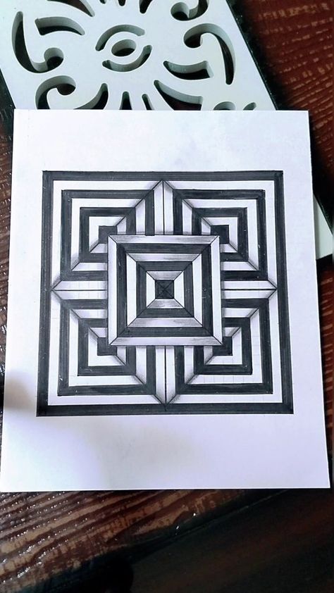 Sadhvi Singh | How to Draw a Easy illusion drawing/Black 🖤 and White 🤍 drawing #illusion #lines #easy #drawing | Instagram Optical Illusions Drawings, Opt Art, Drawing Instagram, Illusion Design, Illusions Art, Optical Illusion Drawing, Drawing Black And White, Illusion Drawings, Zen Tangle