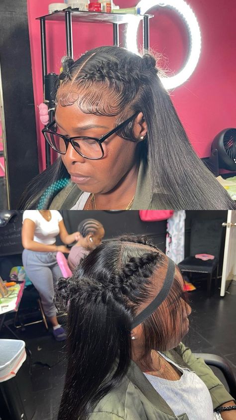 Pride Hairstyles, Frontal Styles, Wigs Styles, Teenage Hairstyles, Barbie Hairstyle, Black Wedding Hairstyles, Frontal Wig Hairstyles, Classy Hairstyles, Wig Install