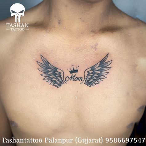 TashanTattoo
AshokTattooWala
S.4.5,Tirupati plaza
Opp. New bus stand
Near gd modi collage
Palanpur (gujrat)
9586697547
9687533310 Mom Wings Tattoo, Small Angel Wing Tattoo Men, Chest Tattoo Wings, Small Angel Wing Tattoo, Mask Photoshoot, Tattoo Wings, Wing Tattoo Men, Tattoos Simple, Wing Tattoo Designs